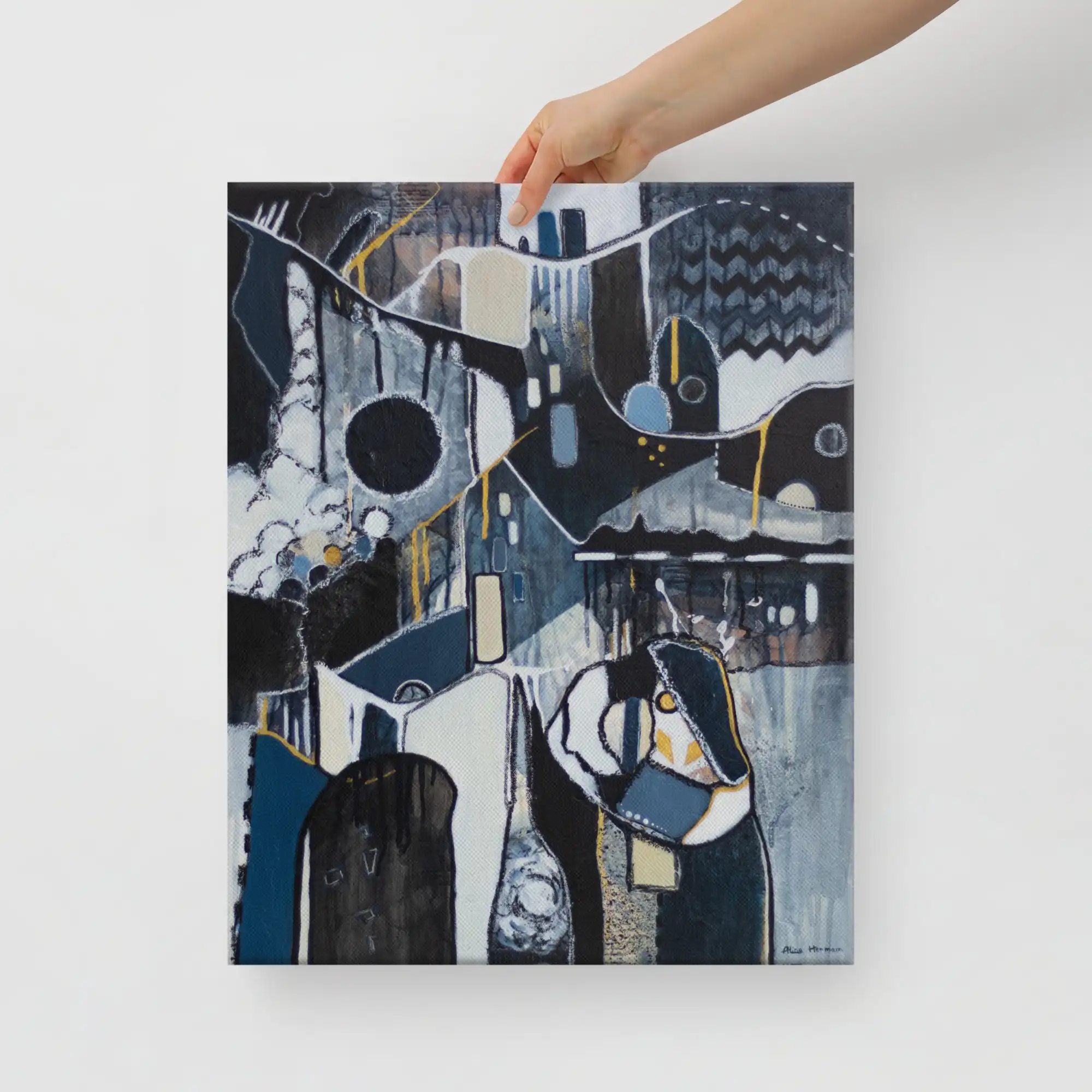Canvas Print Cloudy Evening in Hand Canvas Print Cloudy Evening in Hand