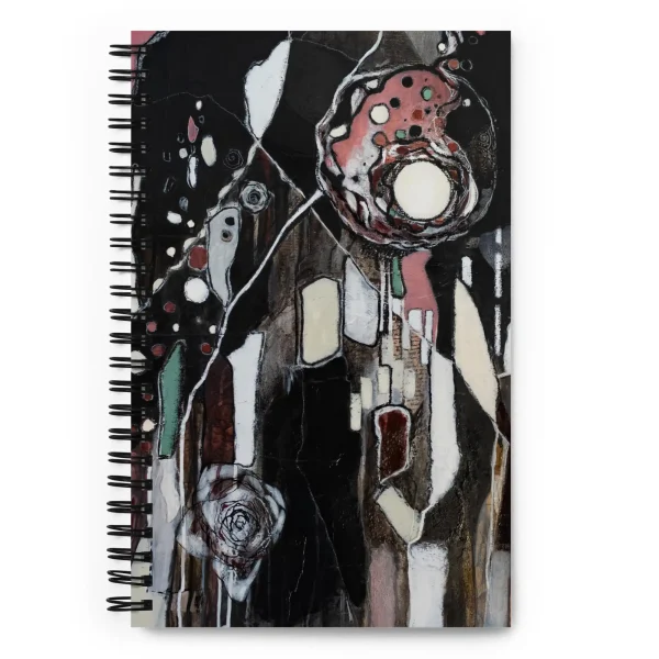 Front spiral notebook cyber poppies