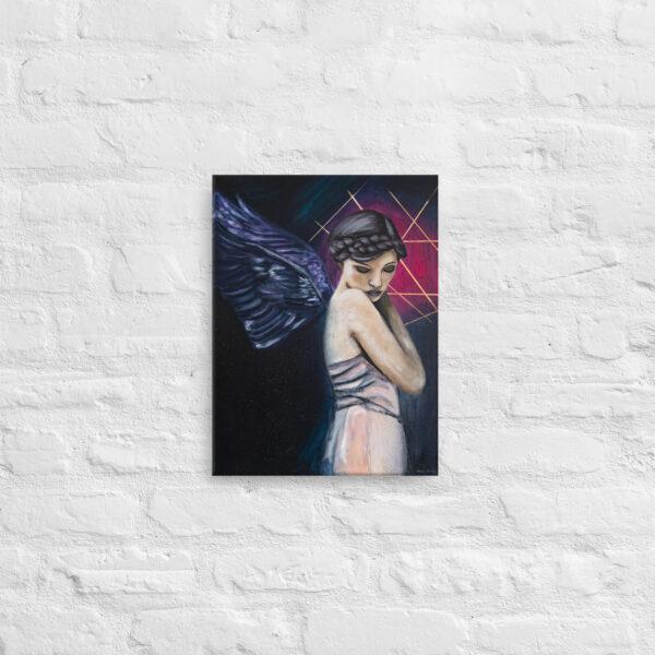 Canvas print woman with wings angle